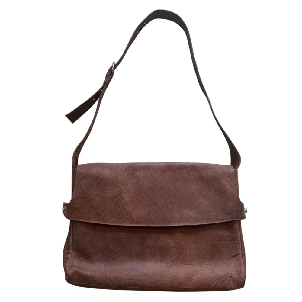 Adrian Klis 2482 Leather Messenger Bag - Picture 3 of 11